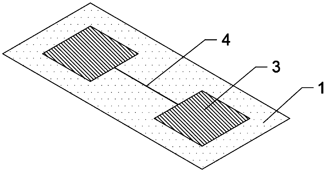 Preparation method of self-heating laser-induced graphene flexible NO2 gas sensor
