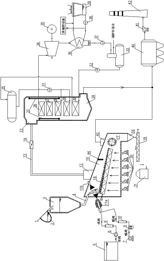 Melting furnace slag quenching dry type granulation and sensible heat recovery generating system and method using same