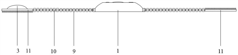 Attached unmanned aerial vehicle anti-falling bionic air bag device