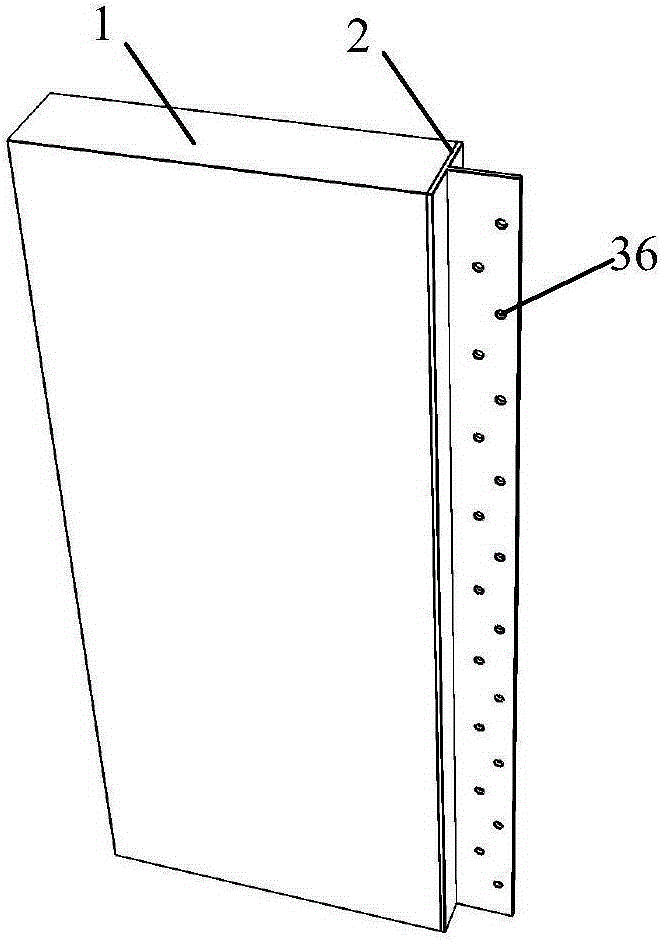 Prestressed shear wall and vertical joint combining-connecting structure and construction method thereof
