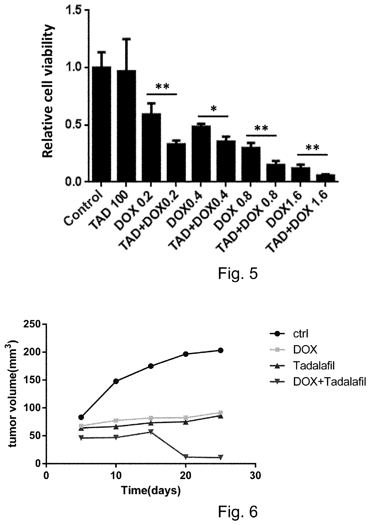 Use of tadalafil as protein arginine methyltransferase (PRMT5) inhibitor