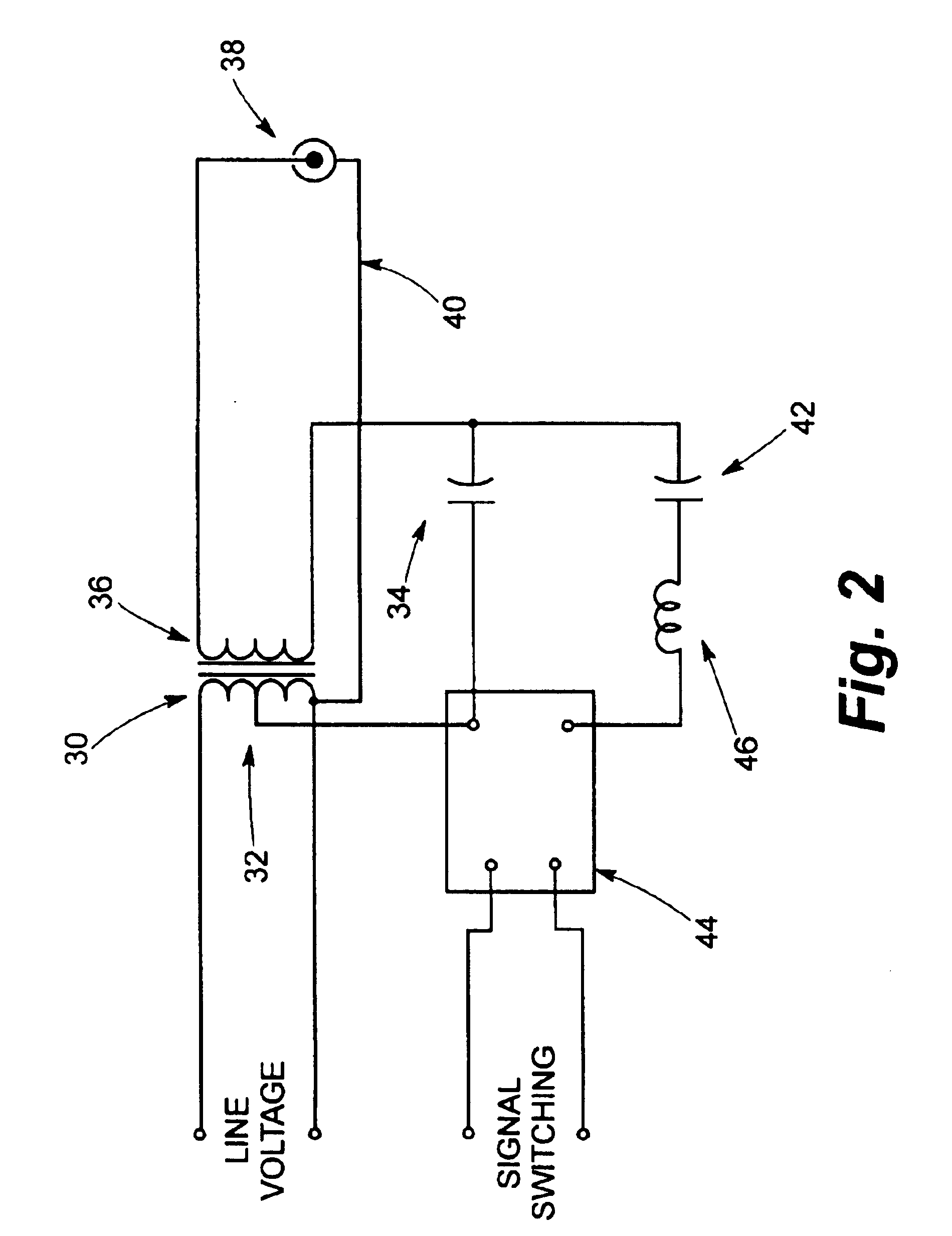 Method and apparatus for switching of parallel capacitors in an HID bi-level dimming system using voltage suppression