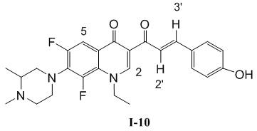 Acrylketone derivative of N-methyl lomefloxacin and preparation method and application of acrylketone derivative