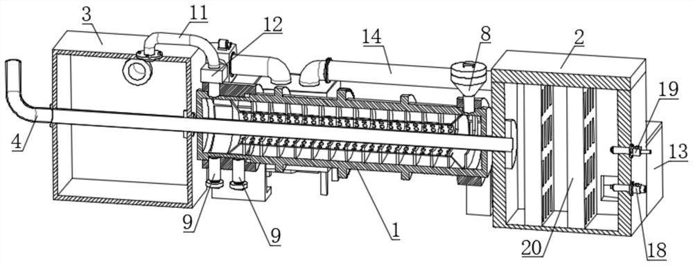 Carbonization furnace for secondary utilization of crude coal flue gas