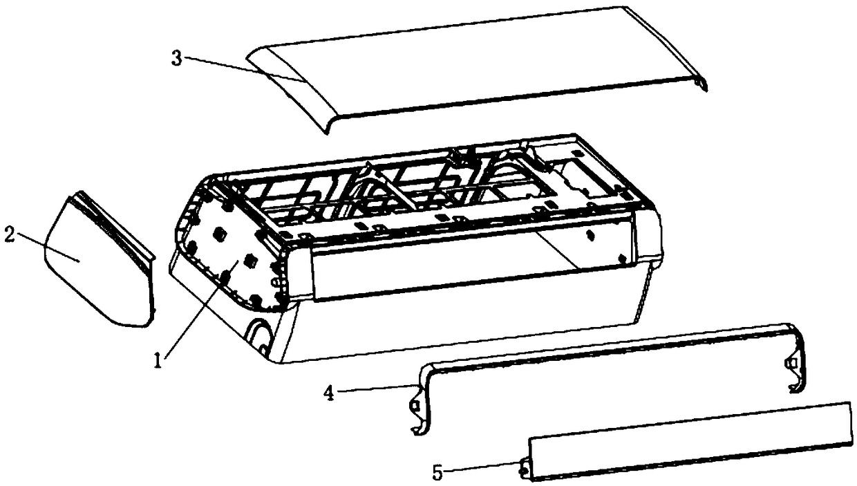 Air-conditioning decoration strip assembling structure and air conditioner