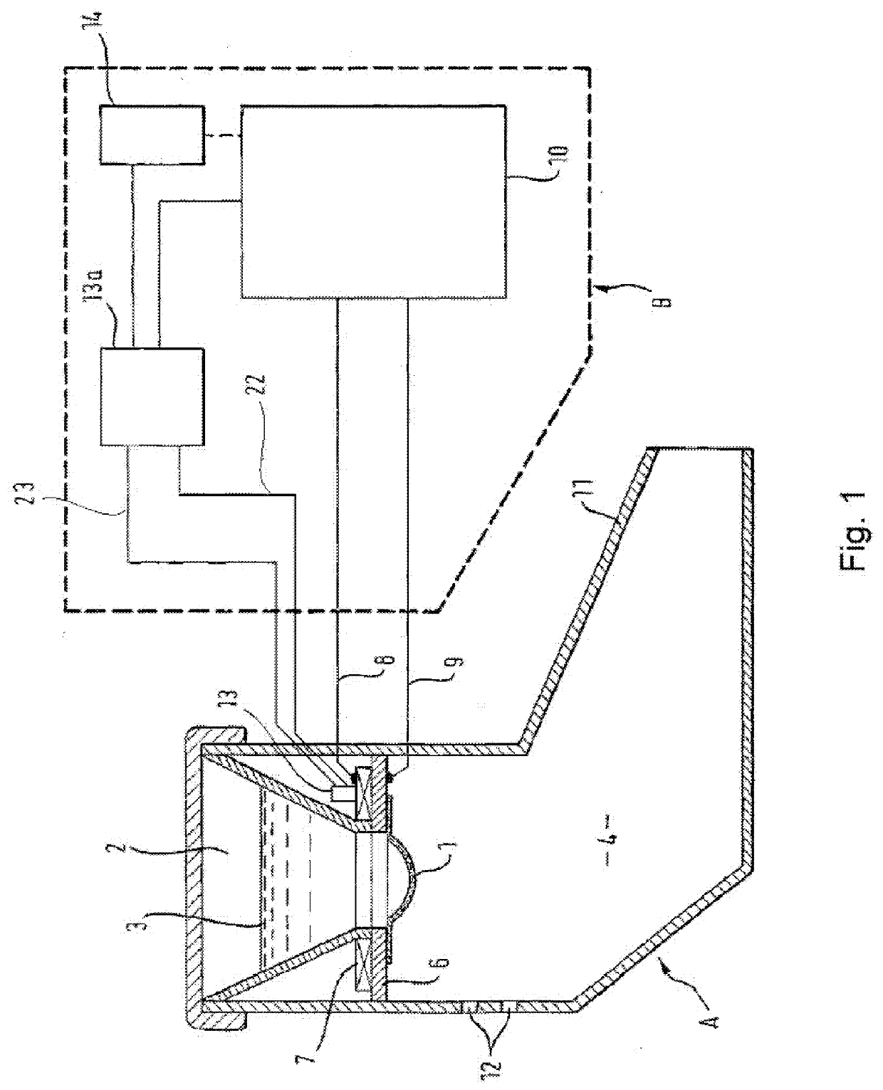 Aerosol delivery device and method of operating the aerosol delivery device