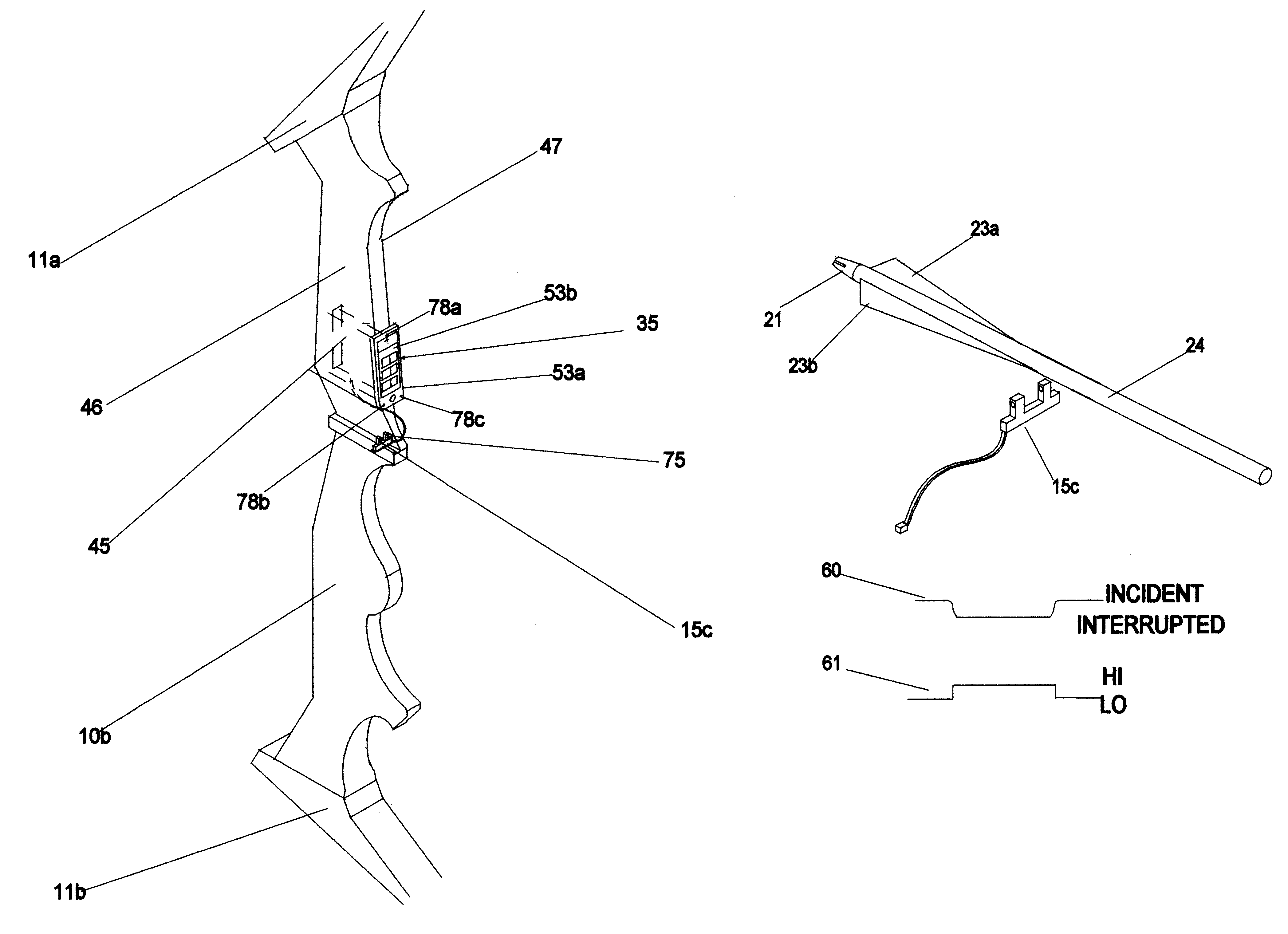 Bow-mounted apparatus for detection and quantification of deviations in dynamic arrow position