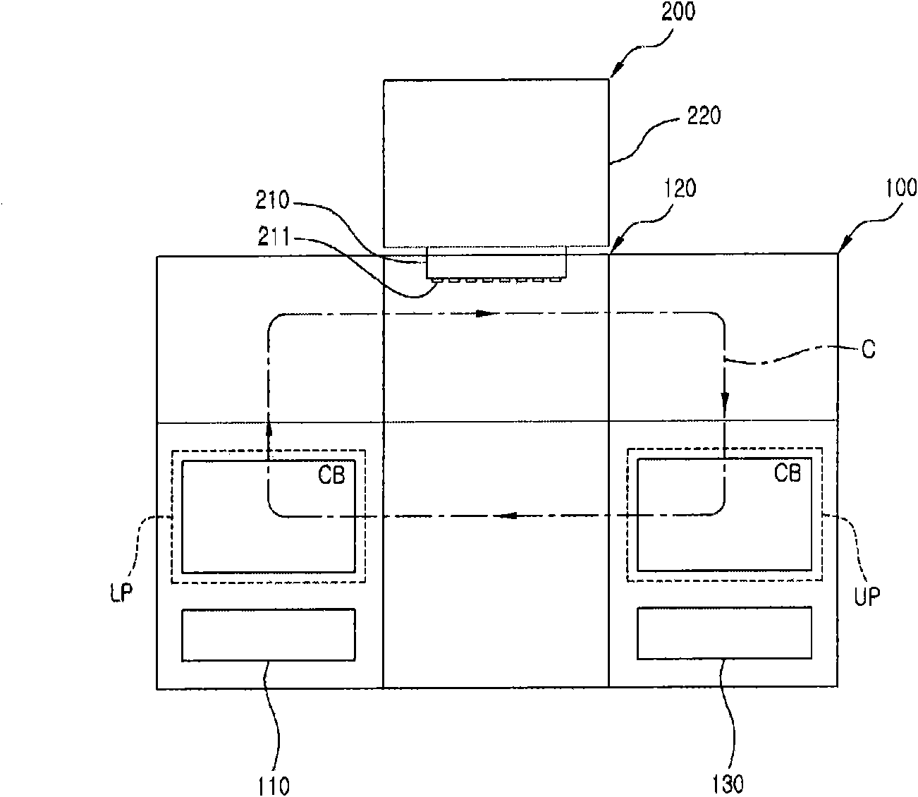 Semiconductor device test system, test handler, and test head, interface block for semiconductor device tester, method for classifying tested semiconductor device and method for supporting semiconductor device test