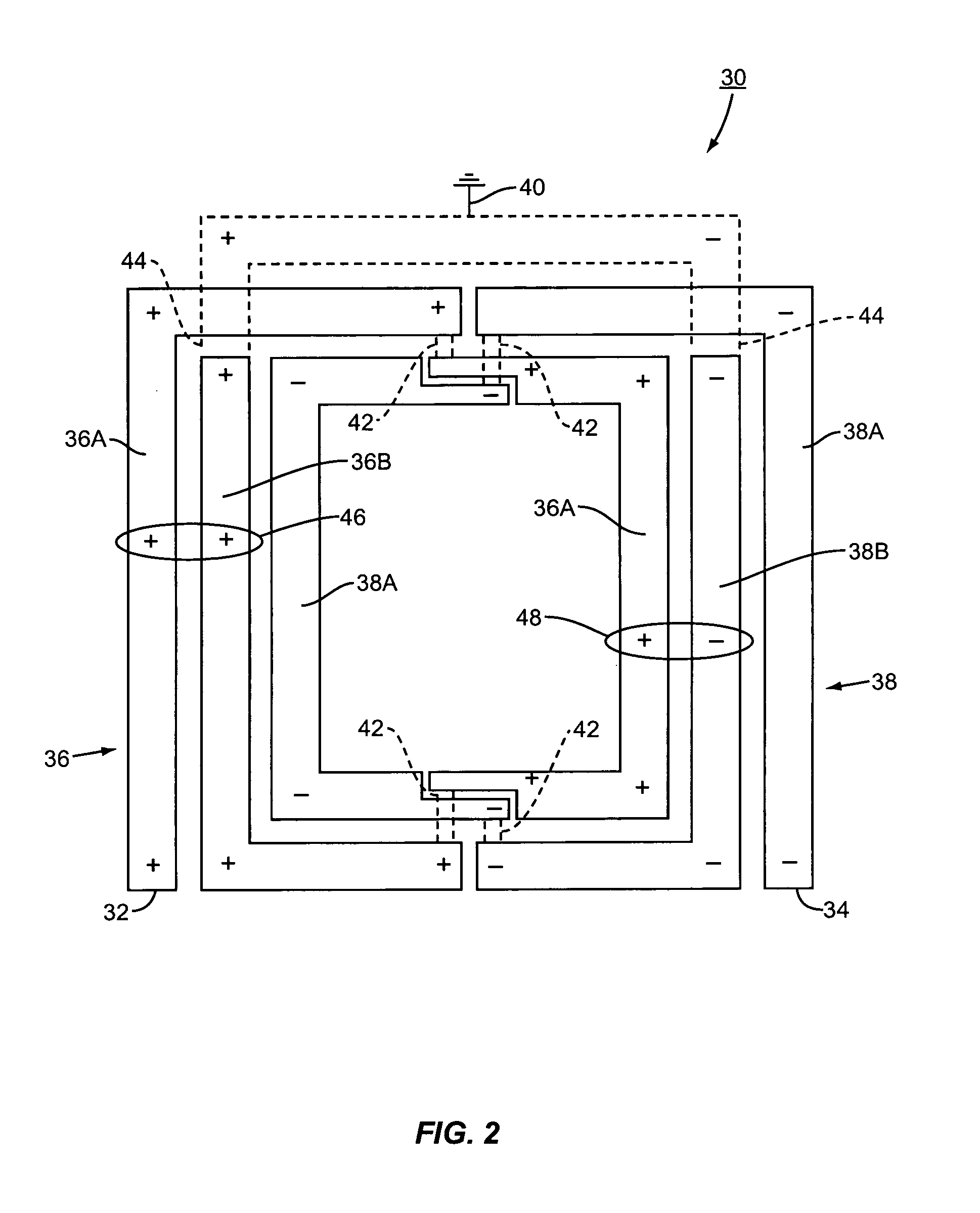 Method of constructing a differential inductor