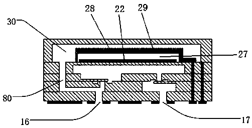 Surface-mounted piezoelectric micropump and manufacturing method thereof