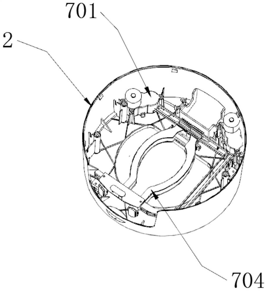 Intelligent voice interaction control garbage storage and sterilization multifunctional robot