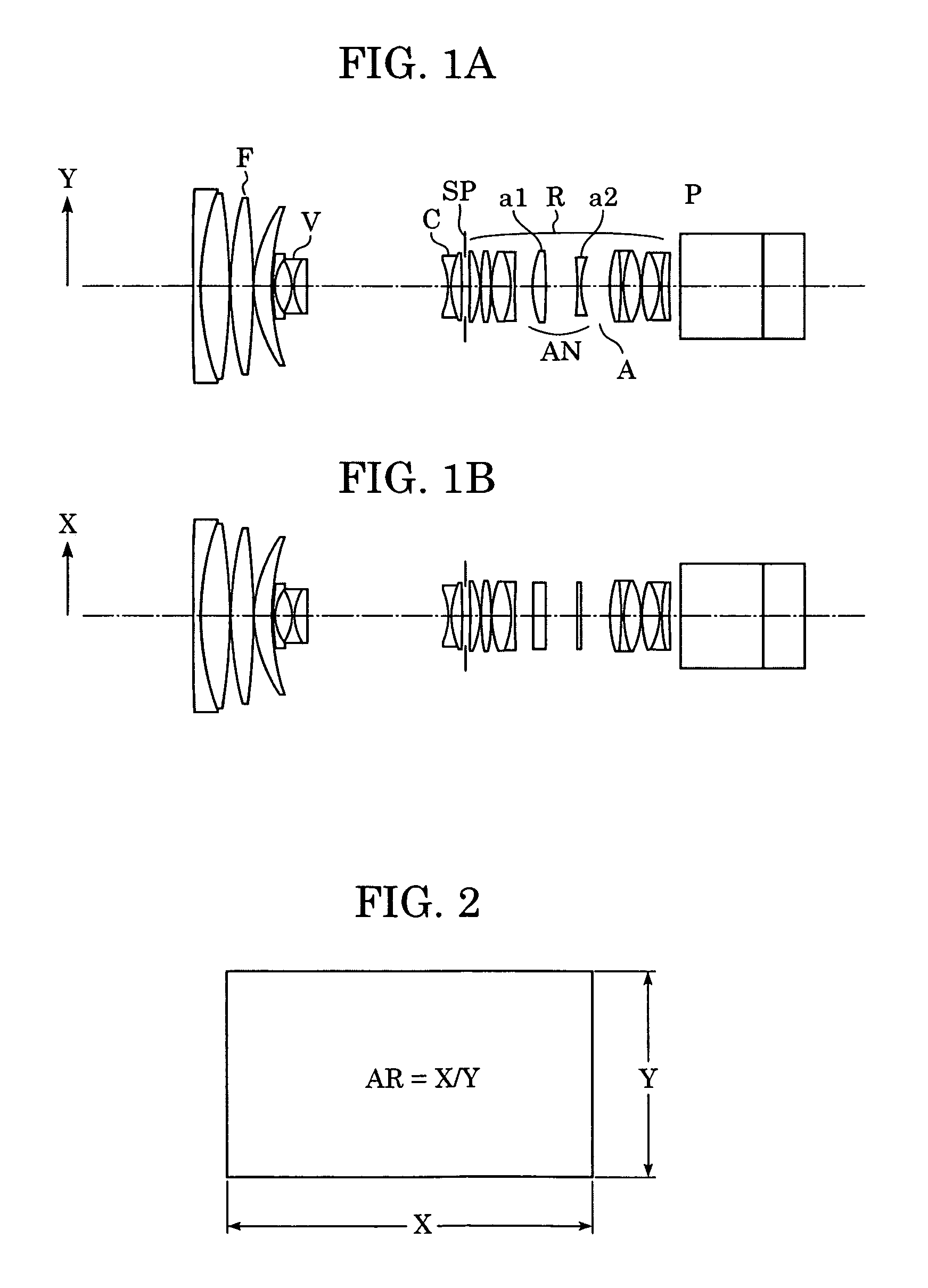 Anamorphic converter, lens device using the same, and image-taking device using the same