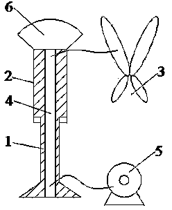 Pruning and irrigating device for high branches of trees