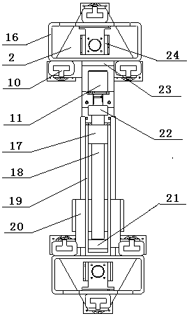 Offshore platform dry leg inner wall crawling robot