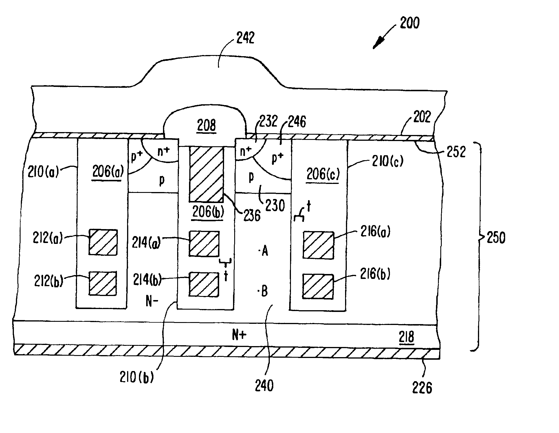Method for forming a semiconductor structure with improved smaller forward voltage loss and higher blocking capability