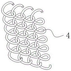 Invisible protective window provided with rollable wire mesh