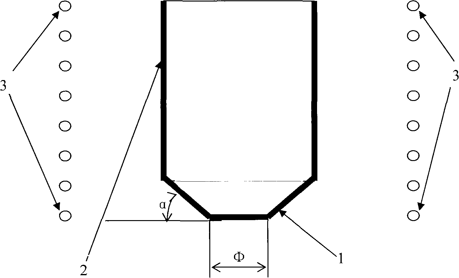 Production method of profiled silex glass holding bar and apparatus