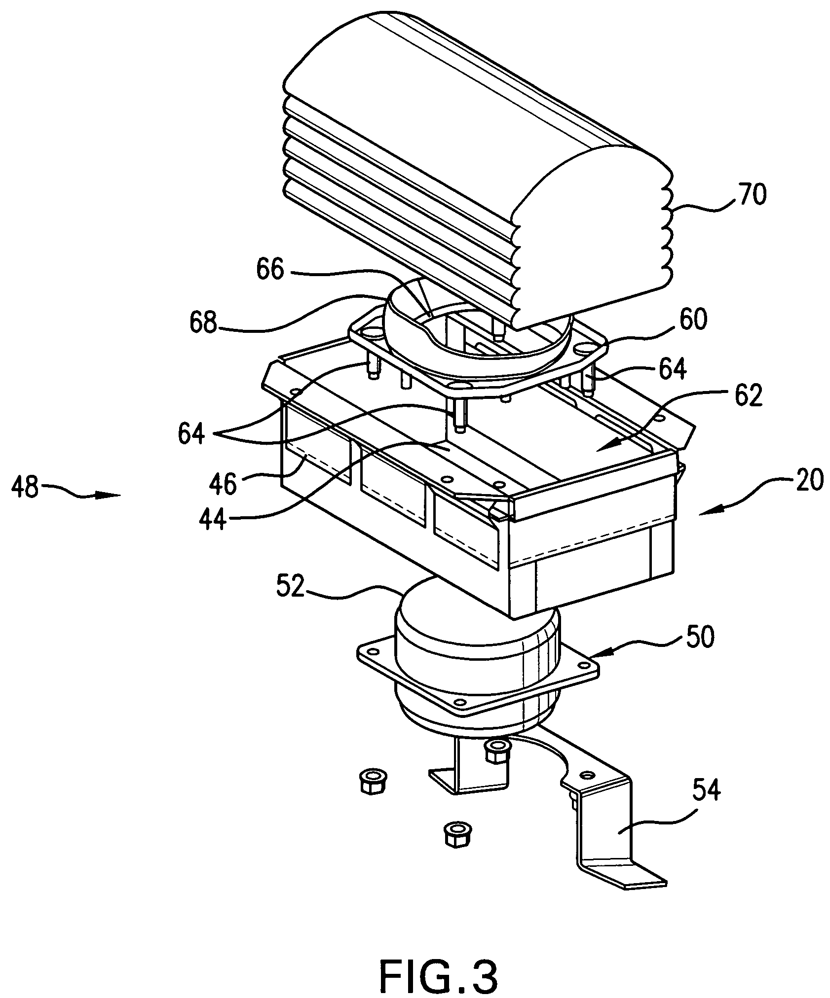 Flexible housing for an airbag module