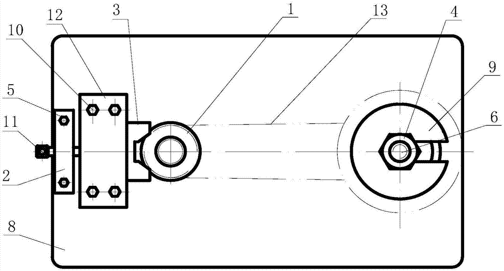 End face milling clamping device of automobile engine connecting rod small end