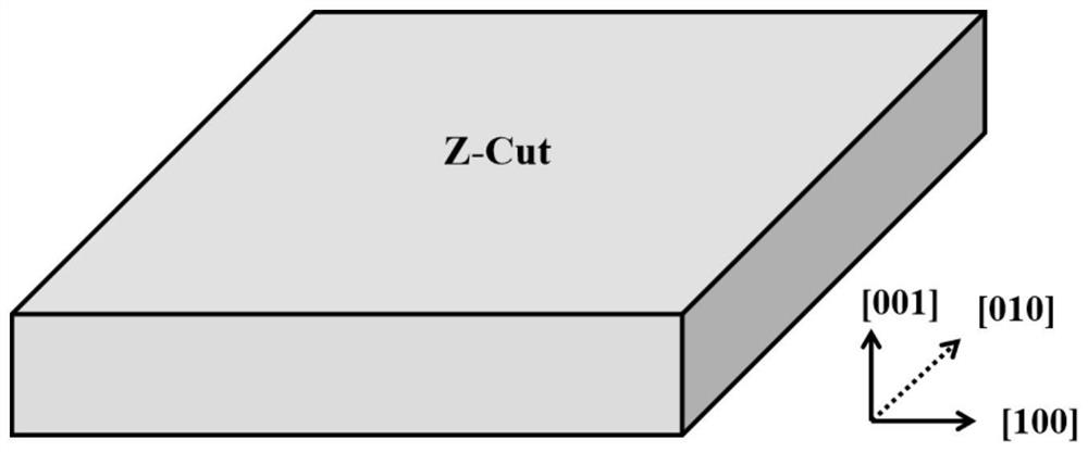 Surface acoustic wave resonator based on relaxor ferroelectric single crystal and preparation method