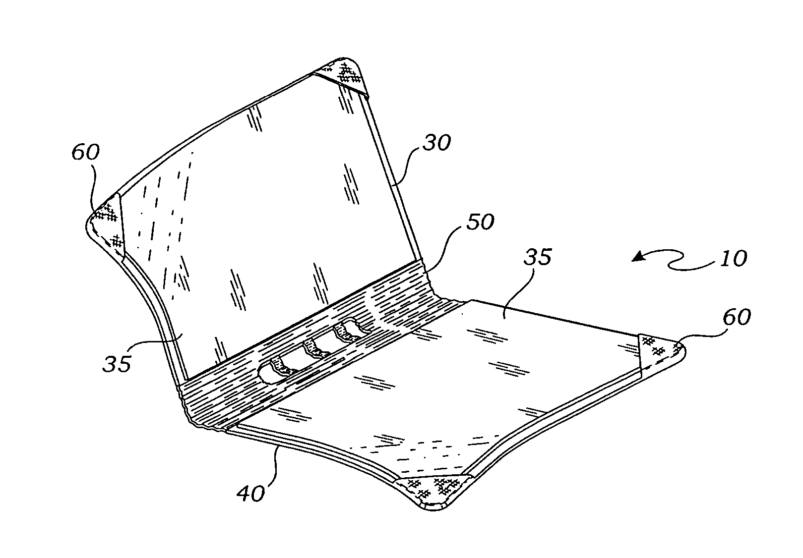 Scratch resistant skin for a laptop computer