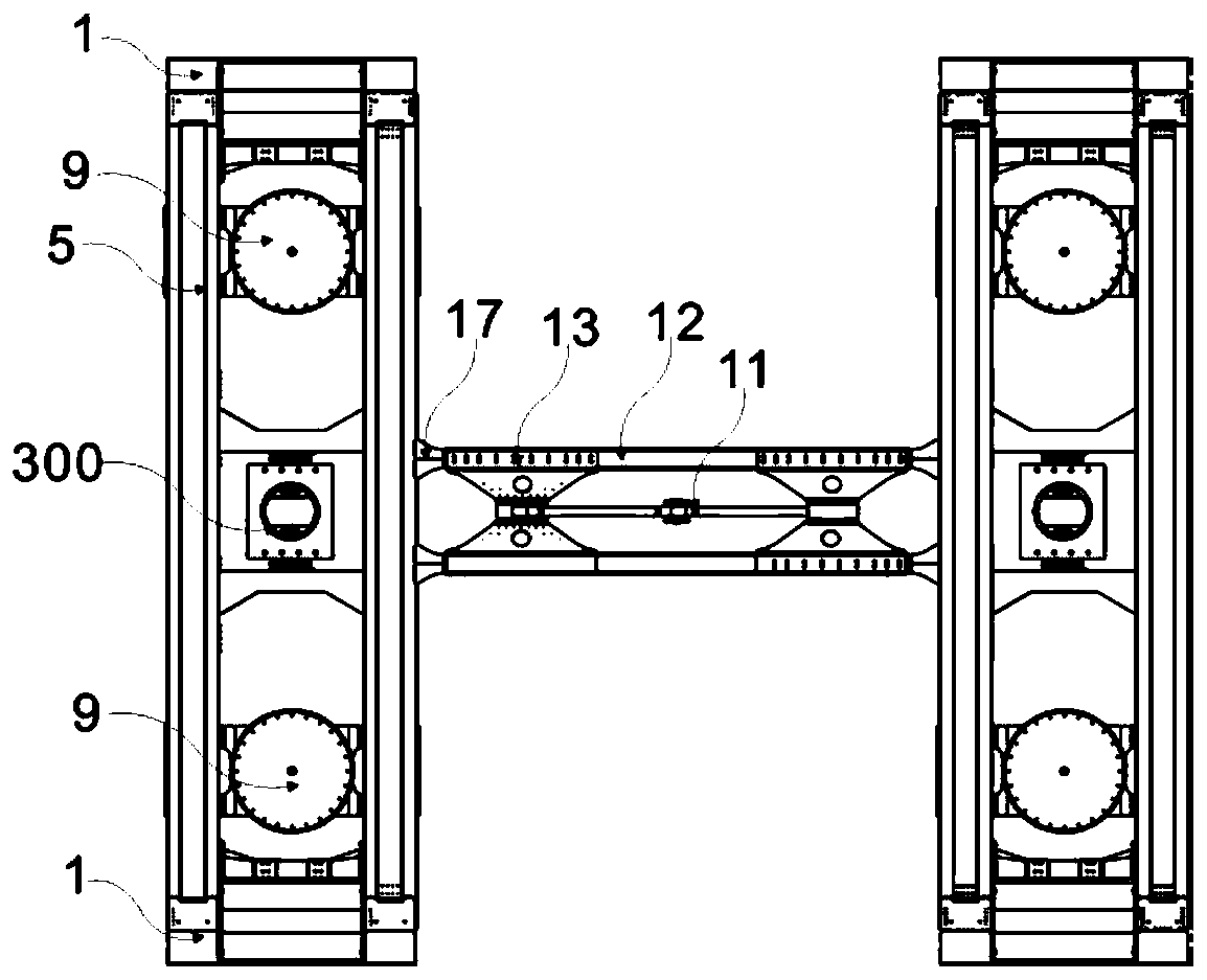 Lightweight high-speed maglev vehicle running part device