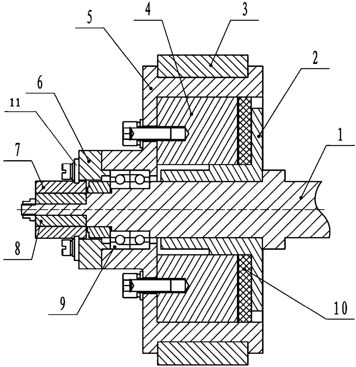 Double-closed-loop structure suitable for movable outer rotor motor