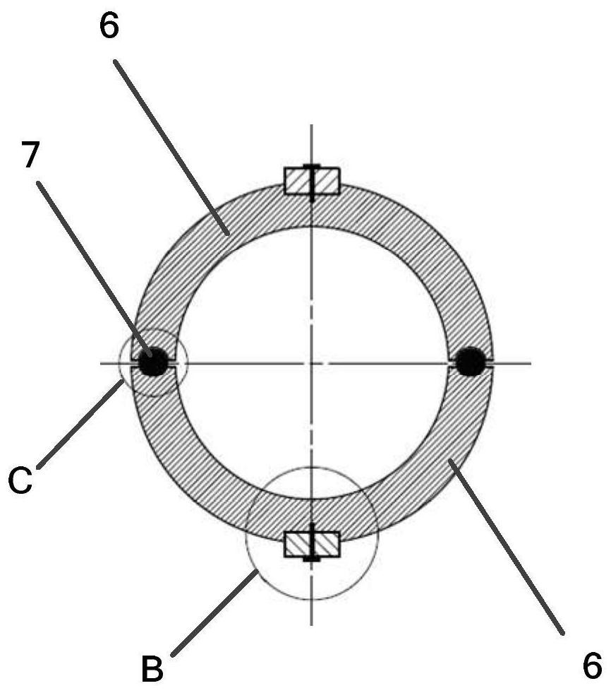 Pre-tightening force adjusting mechanism of double-nut ball screw and double-nut ball screw