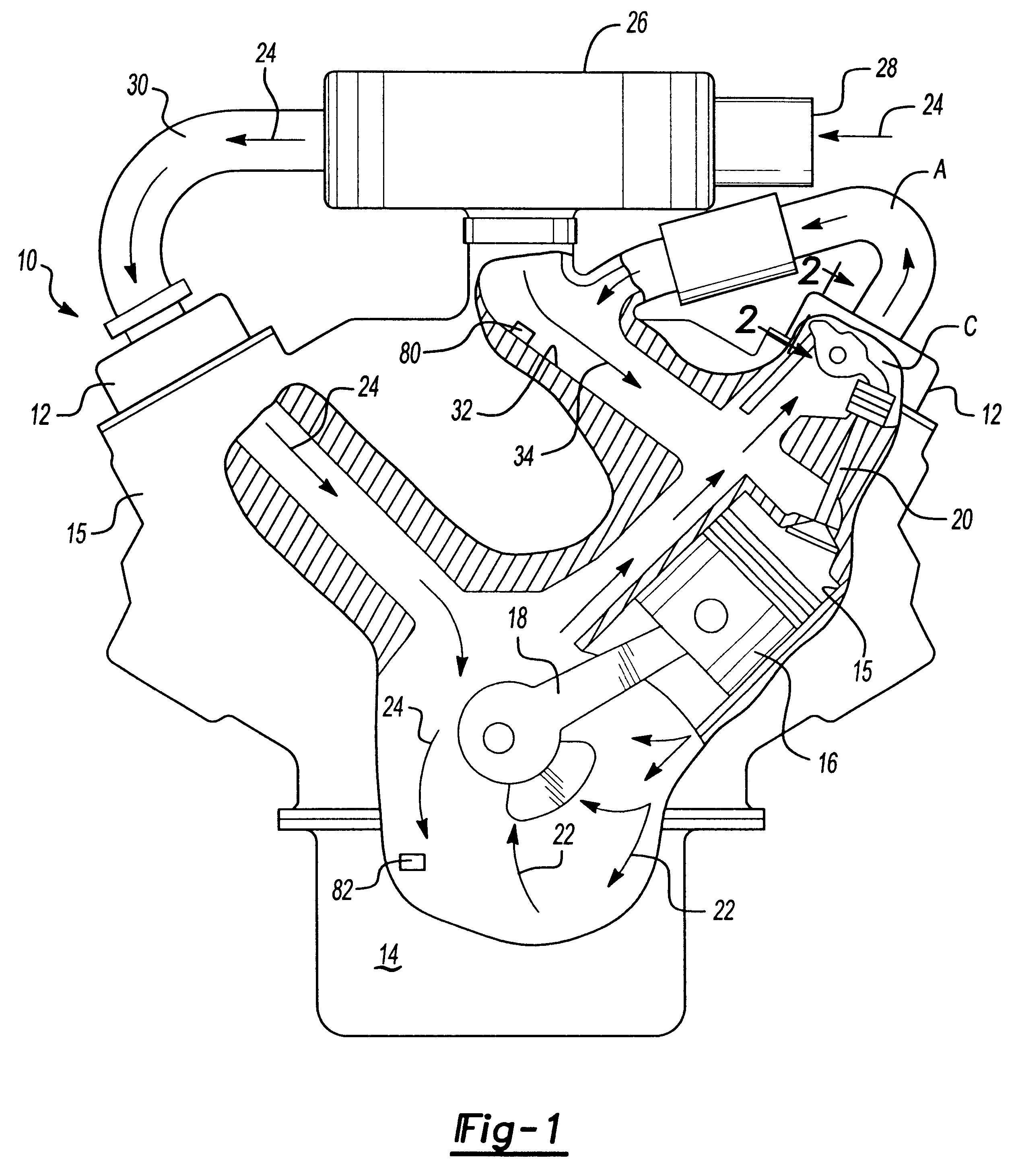Crankcase bypass system with oil scavenging device