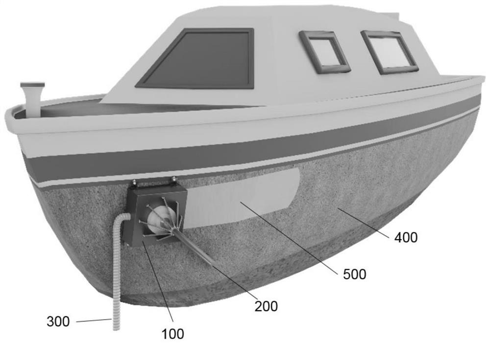 Ship surface rust removal device