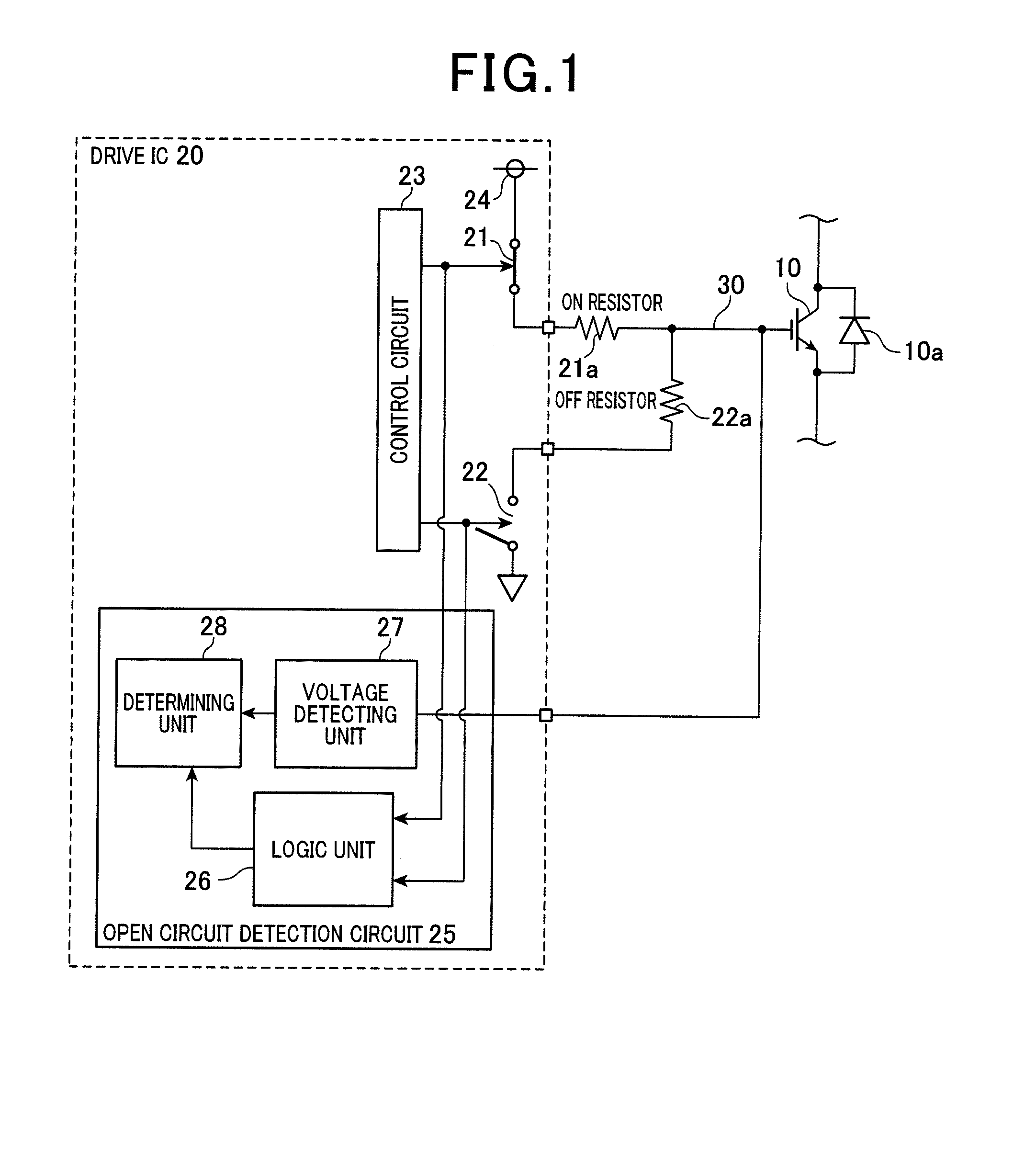Driver circuit for switching element