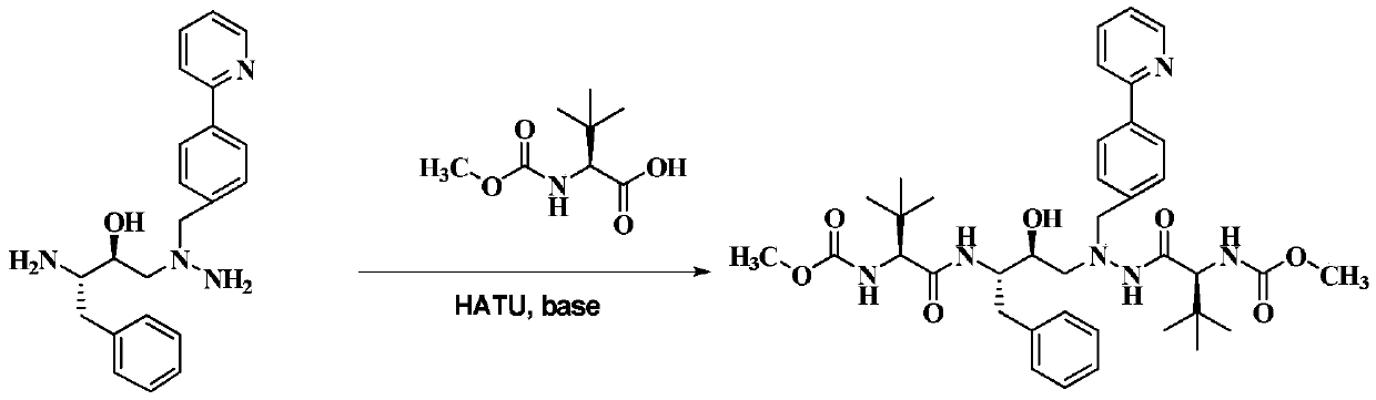 A method for preparing anti-AIDS drug atazanavir monomer