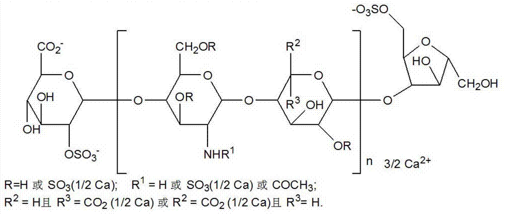 Method for detecting nadroparin calcium product