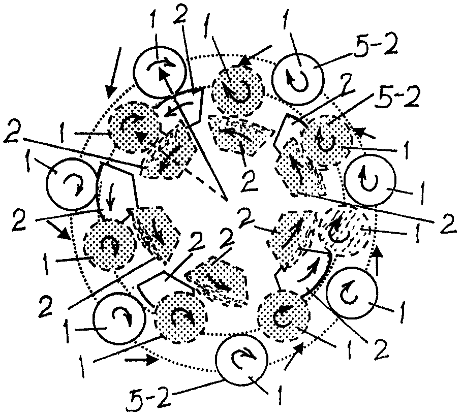 Diameter-variable multi-gear combined equivalent gear drive type continuously variable transmission