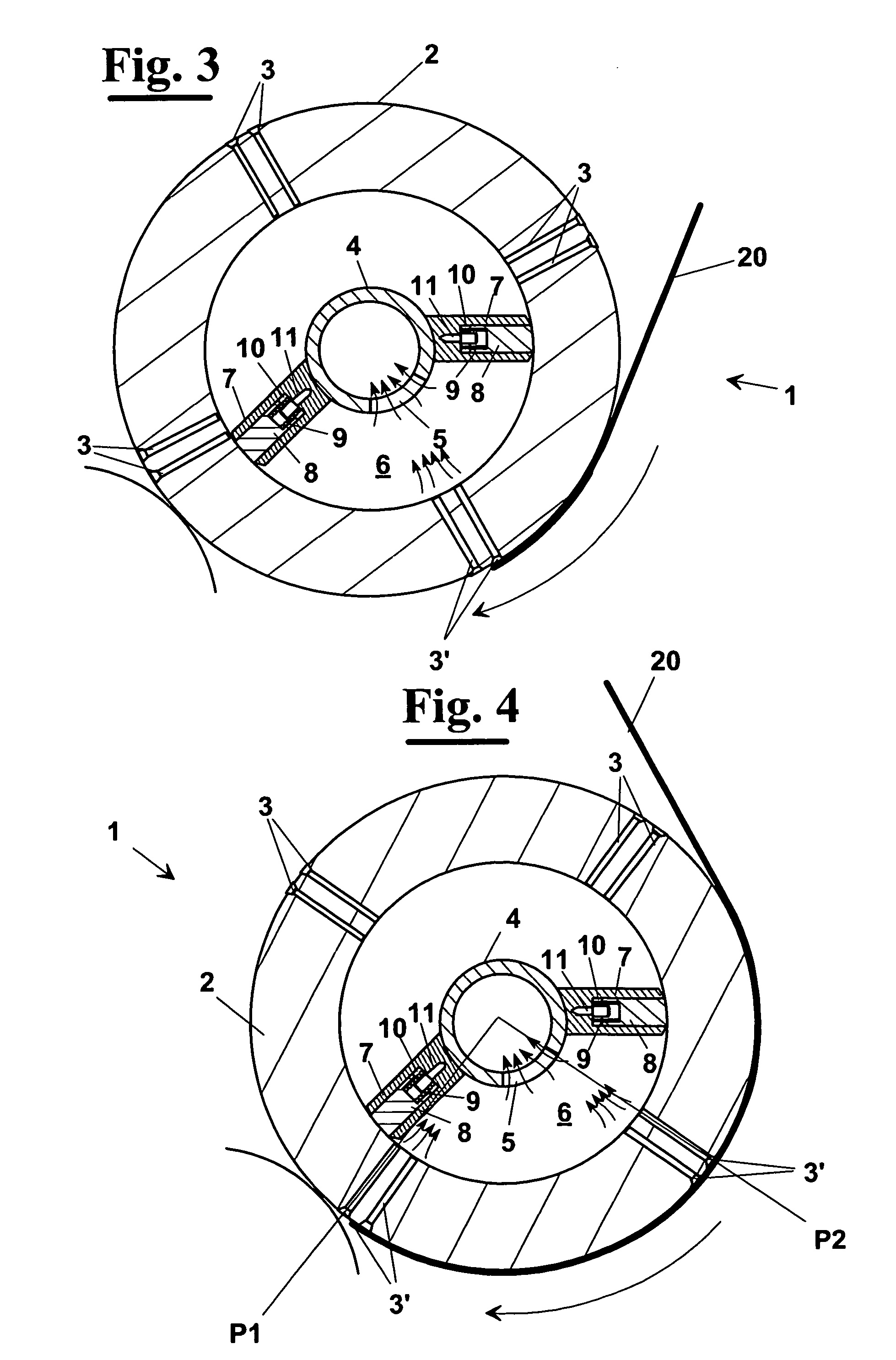 Roller for conveying a web or sheet of paper in paper converting machines and conveying method thus obtained