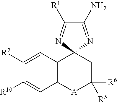Cyclohexane-1,2′-indene-1′,2″-imidazol compounds and their use as BACE inhibitors