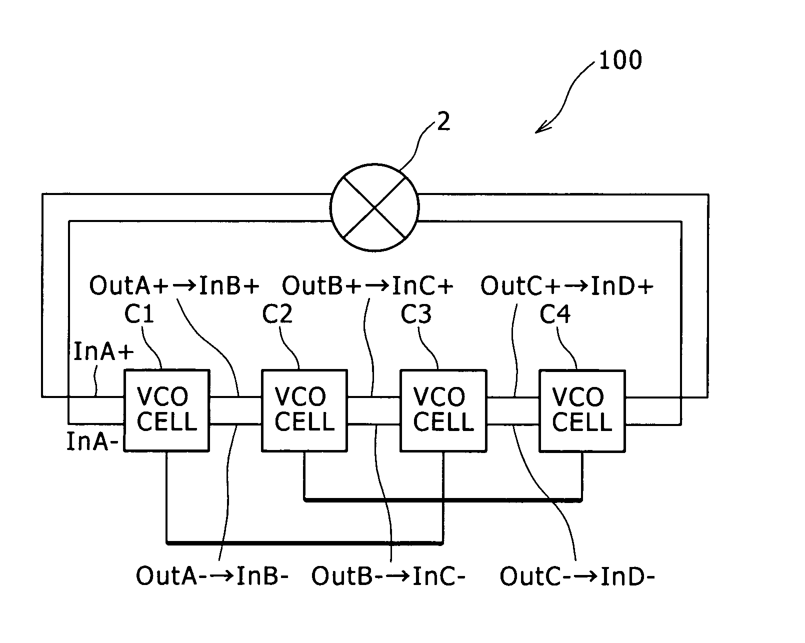 Voltage-controlled oscillator circuit and PLL circuit