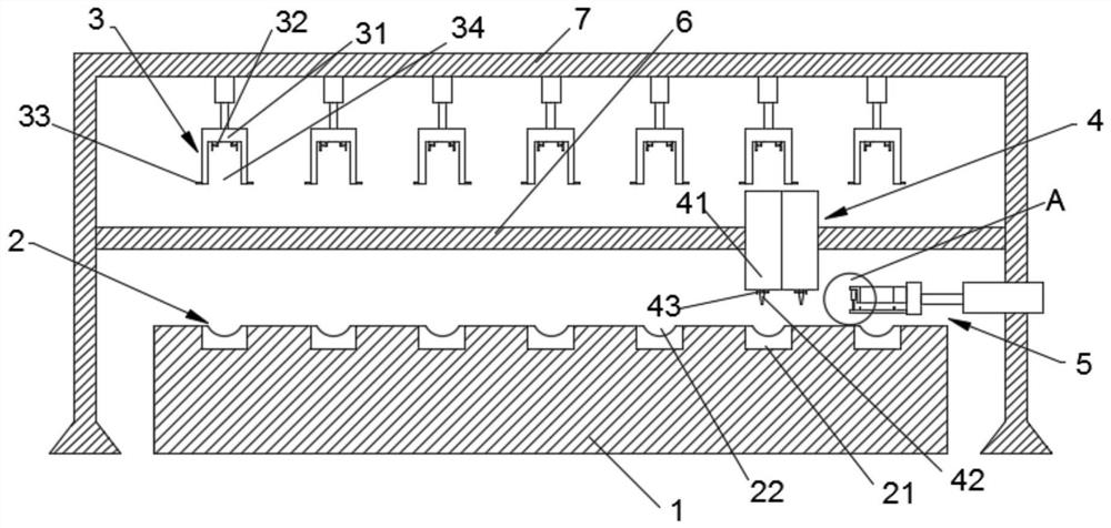 Glue injection production device for rubber boots