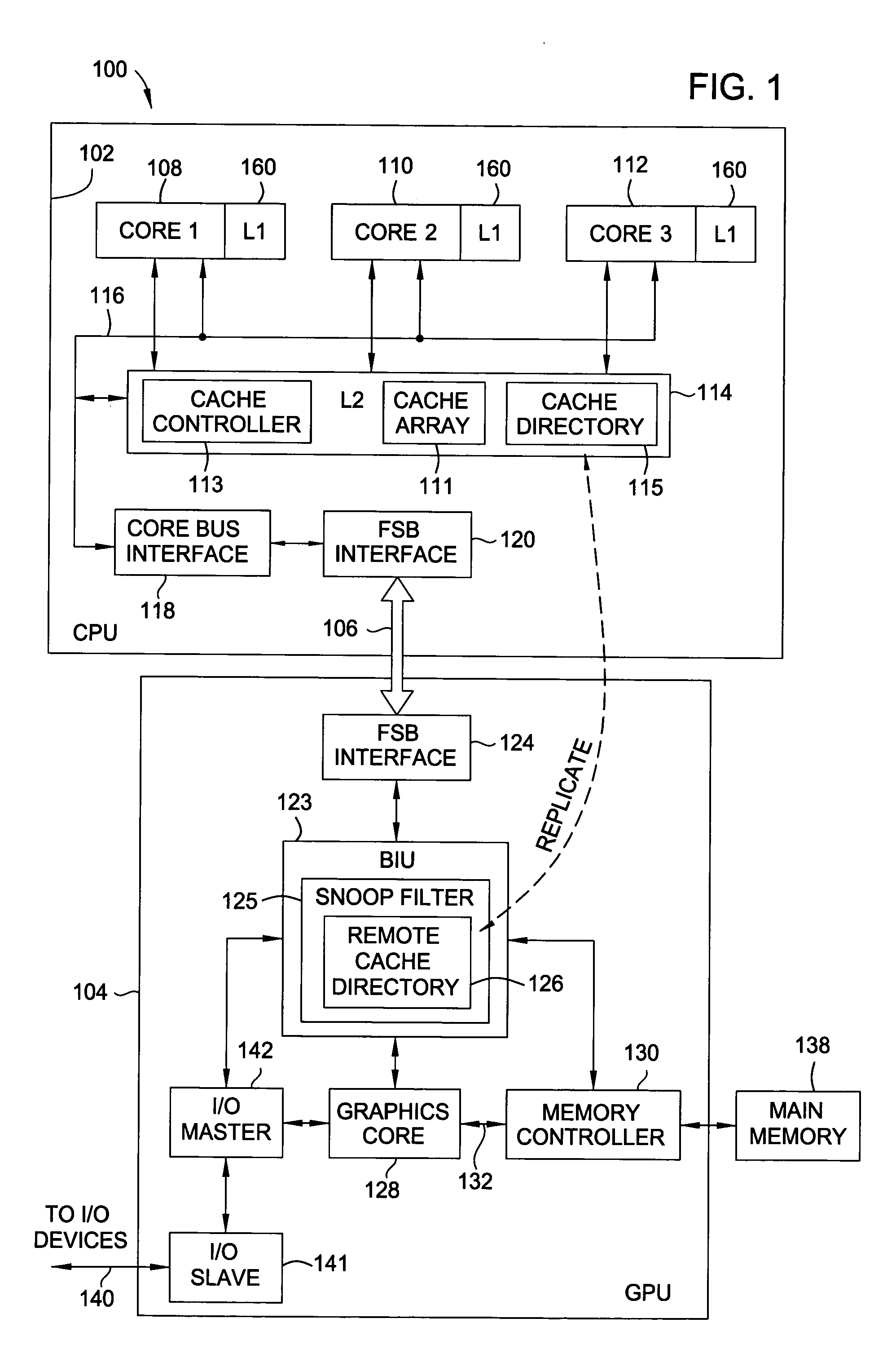 Enhanced bus transactions for efficient support of a remote cache directory copy