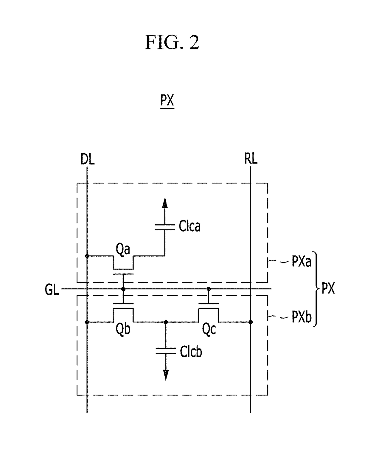 Curved display device having plurality of subpixel electrodes formed in plurality of columns