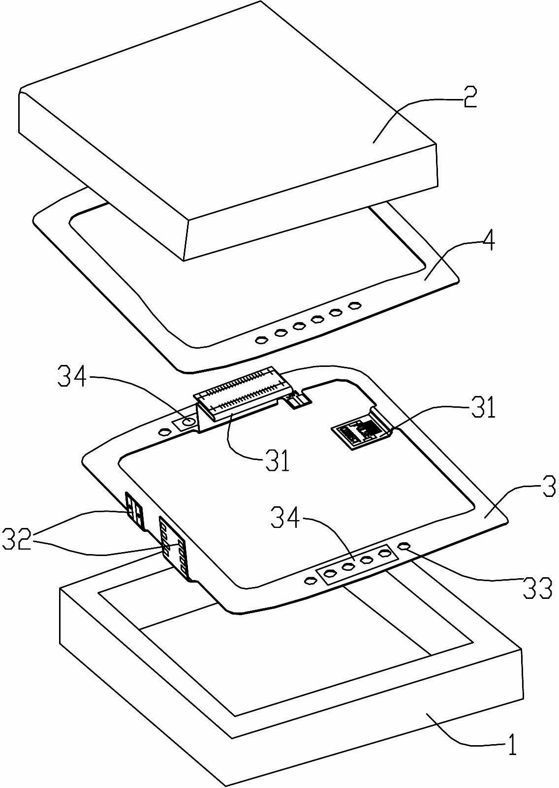 Electronic products external line water-proof structure and its assembly method