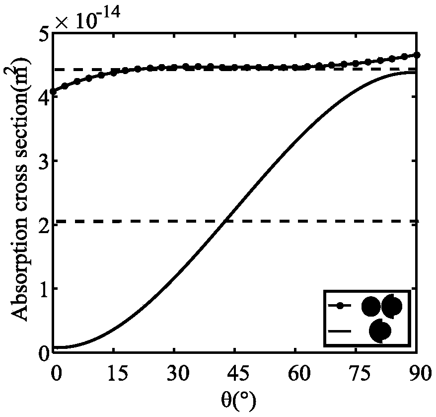 Heterogeneous dual nanoparticle structure insensitive to polarization state of excitation light and application thereof