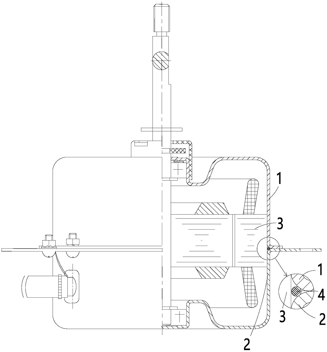 Sealing ring and electric motor and compressor