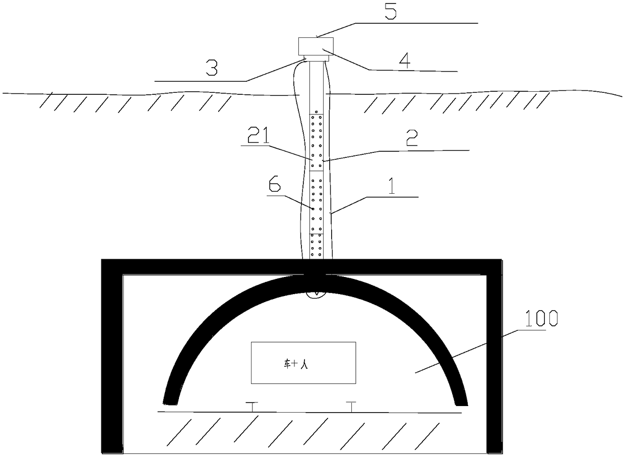 Emergency water sealing rubber sleeve for perforated water bursting of underground space