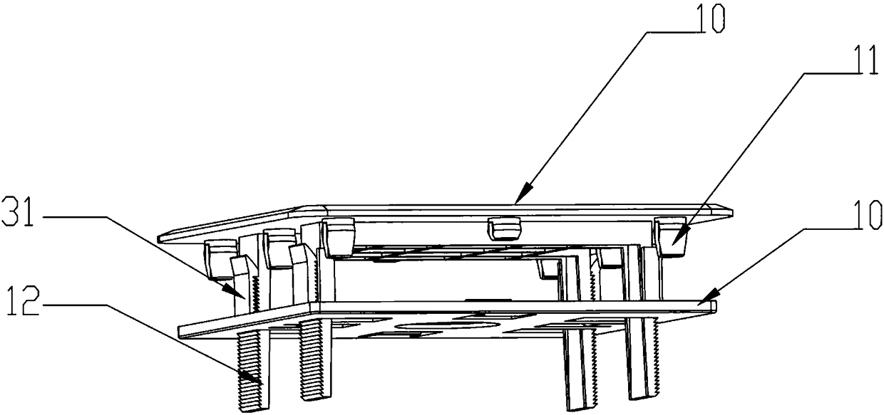 Card swiping panel mounting structure and gate machine