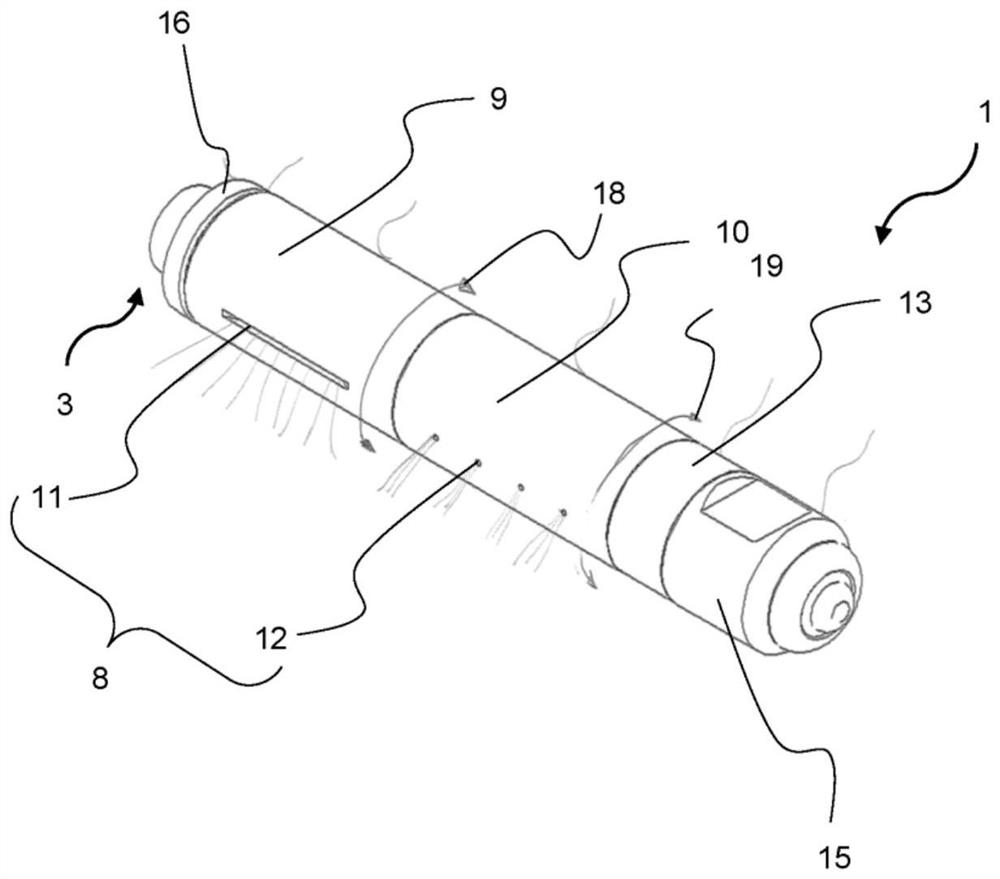 Cleaning nozzle for filling system and method for installing cleaning nozzle