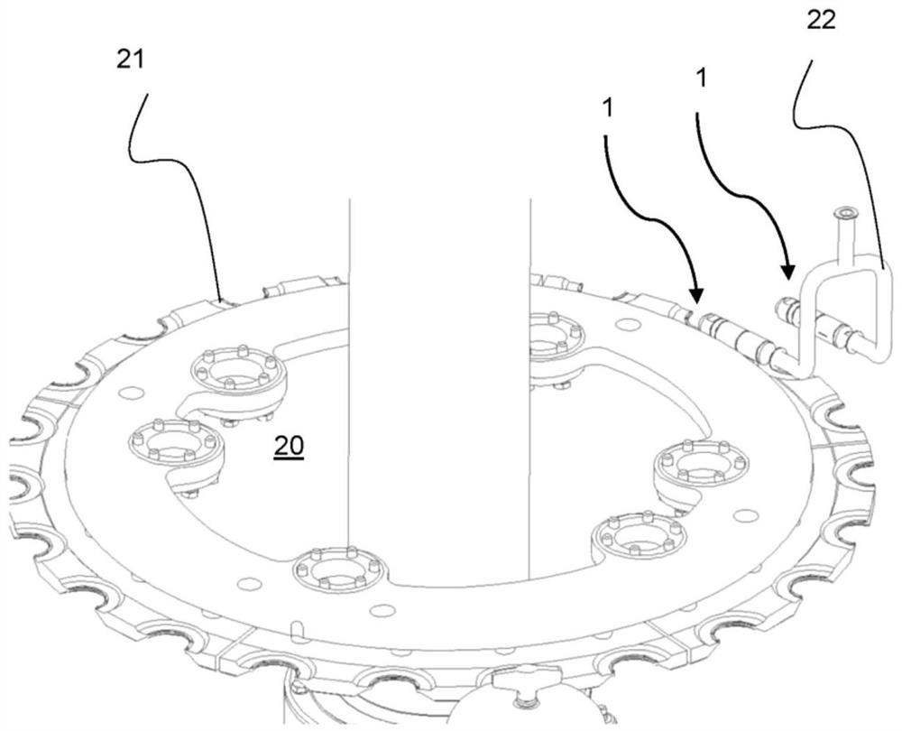 Cleaning nozzle for filling system and method for installing cleaning nozzle