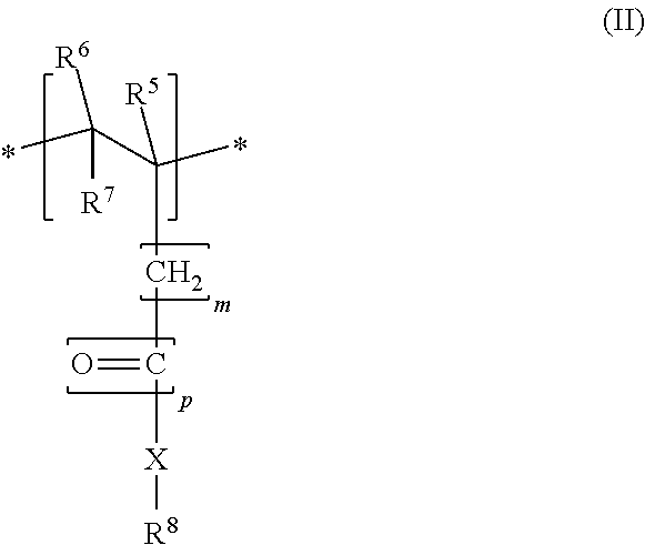 Copolymers having phosphorus group-carrying monomeric units