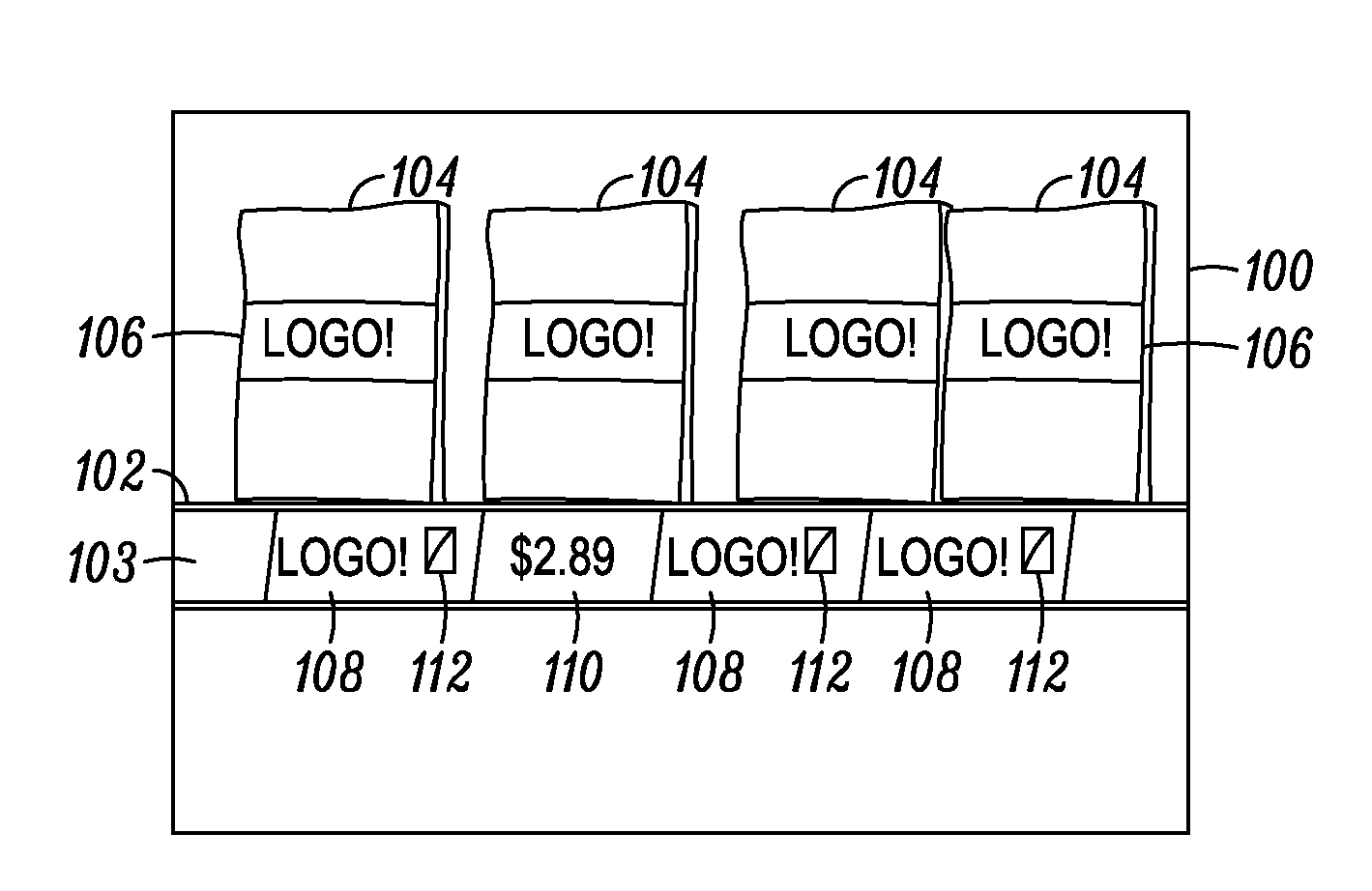 Method and apparatus for image processing to avoid counting shelf edge promotional labels when counting product labels