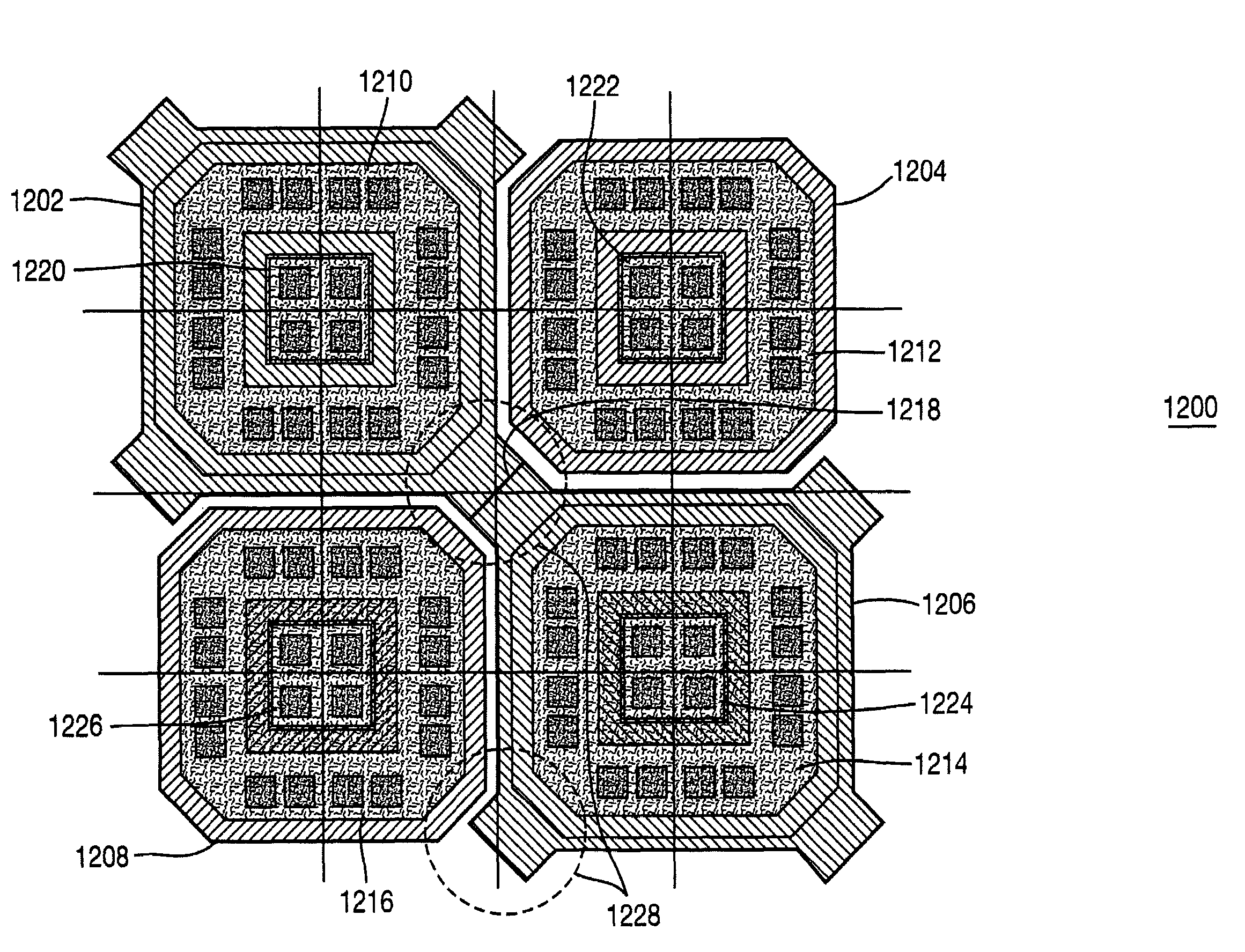 Two-dimensional silicon controlled rectifier